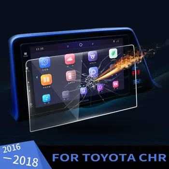 

Car GPS Navigation Screen Tempered Glass Steel Protective Film for Toyota C-HR CHR 2016 2017 2018 Control of LCD Screen Sticker