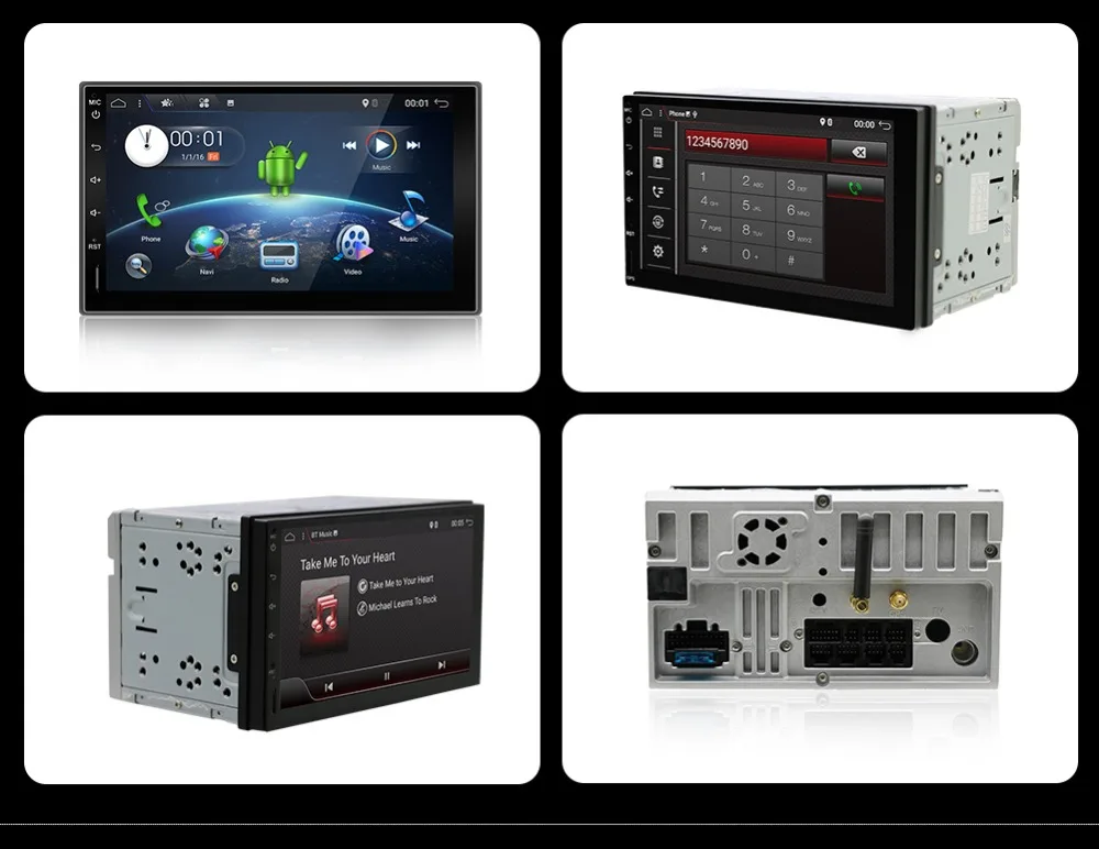  2G RAM Android 7.1 Auto Radio Quad Core 7Inch 2DIN Universal Car NO DVD player GPS Stereo Audio Hea