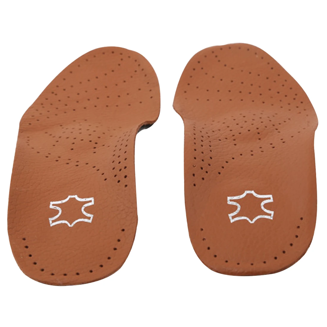 

HOT PU Leather Latex Orthopedic Insole Antibacterial Active Carbon Orthotic Arch Support Instep Cowskin Flat Foot Shoe Pad