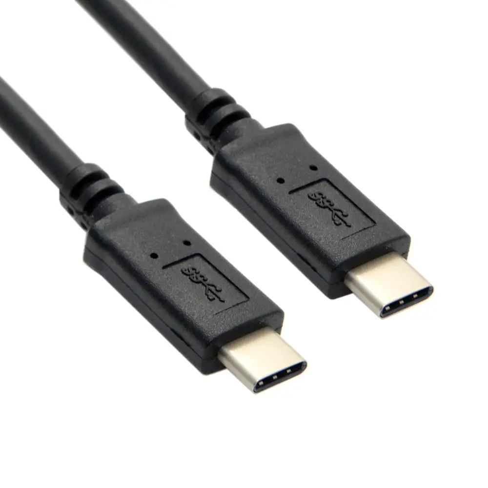 

100cm 200cm 300cm USB3.1 USB-C Cable Type-c Male to male data charge cable Black color for Macbook laptop & cellphone