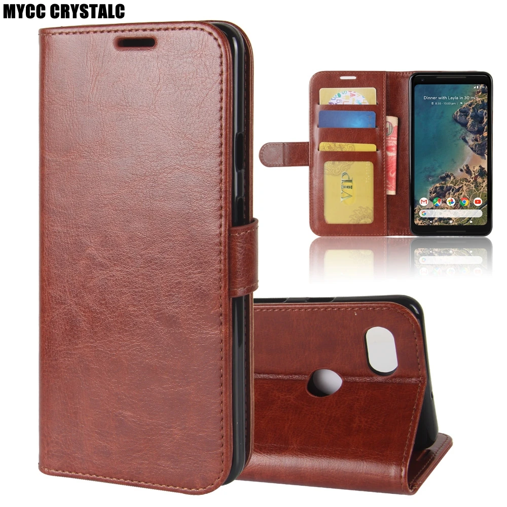 For Google Pixel 2 XL Wallet PU Leather Case For Google