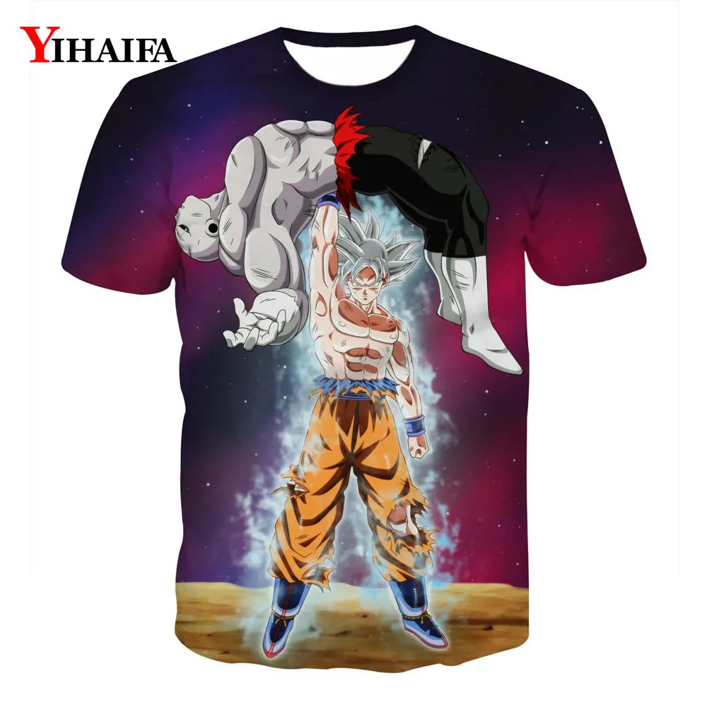 Новая мужская футболка с 3D принтом аниме Dragon Ball Z крутая модная удобная