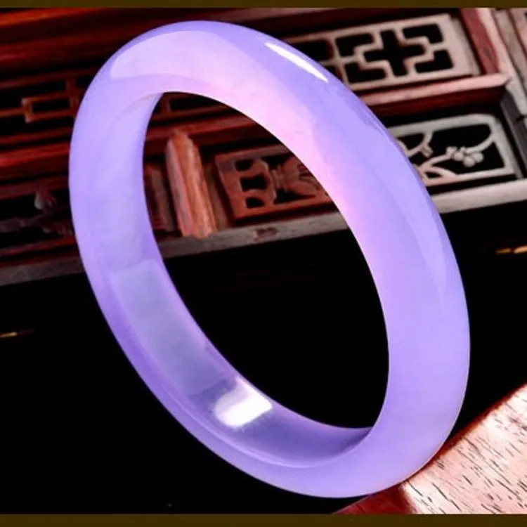 

Fashion natural purple round bar bracelet/appraisal certificate gift boxes