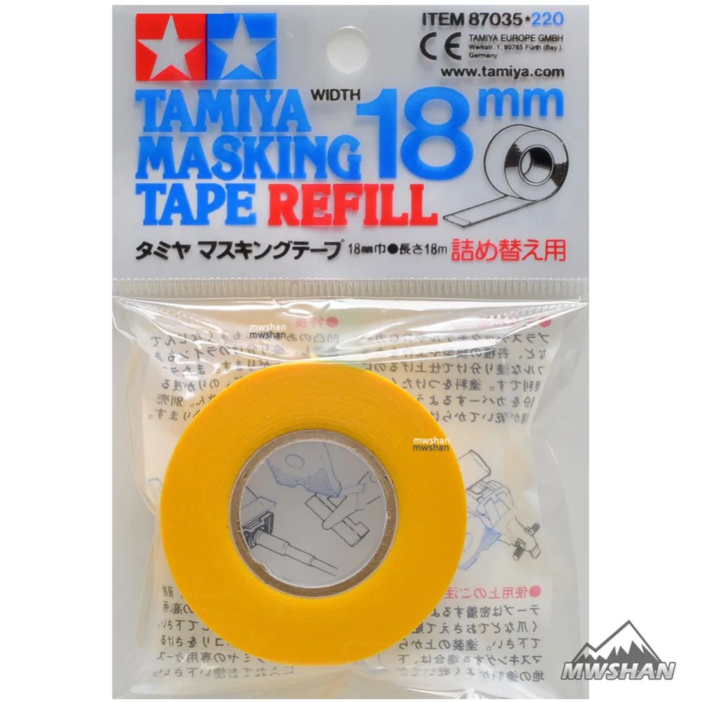 

Tamiya 87035 Model Masking Tape Refill For 87032 Width 18mm Length 18m Model Hobby Painting Tools Accessory DIY