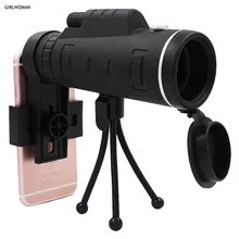 Girlwoman 40X Zoom Monocular Mobile Phone Telescope 40×60 For Iphone Smartphones Camera Lenses Para Celular Outdoor Hunting