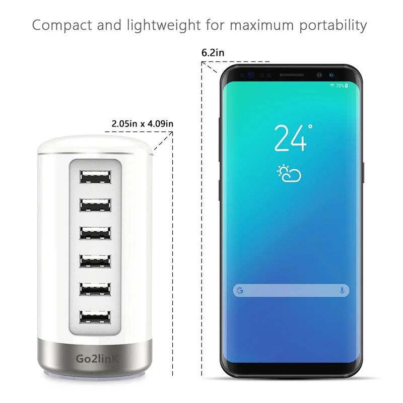 متعددة الوظائف 6 منافذ usb محطة الإرساء شاحن سطح المكتب مع 5 فولت/6a السريع ل فون باد سامسونج xiaomi اللوحي متعددة الوظائف 6 منافذ usb محطة الإرساء شاحن سطح المكتب مع 5 فولت/6a السريع ل فون باد سامسونج xiaomi اللوحي