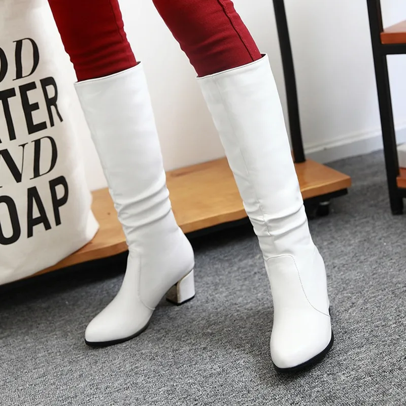 long white boots cheap