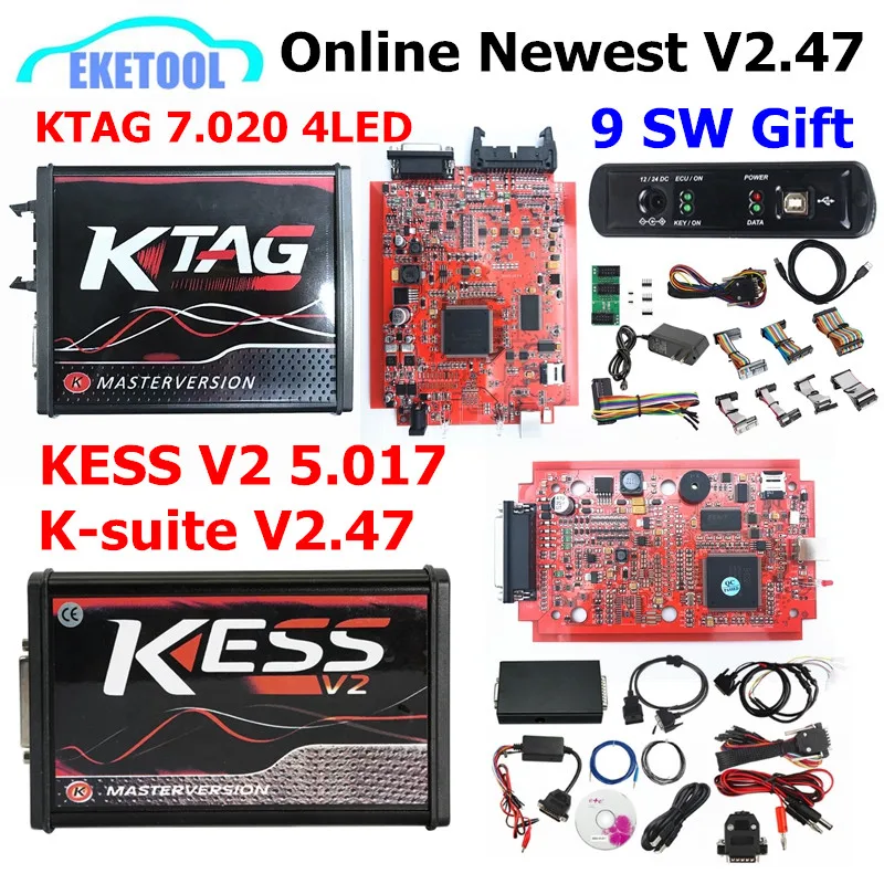 

KESS V2.47 V5.017 K-Suite EU Online KTAG V7.020 K-TAG V2.25 KESS 5.017 ECU Programming Upgrade Tool OBD2 Diagnostic Interface