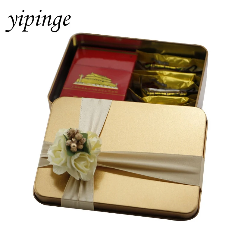

Iron Mini Tin Jewelry Storage Boxes Coin Organization Candy Storage Boxes Wedding Party Flower Decor Gift Boxes Home Storage