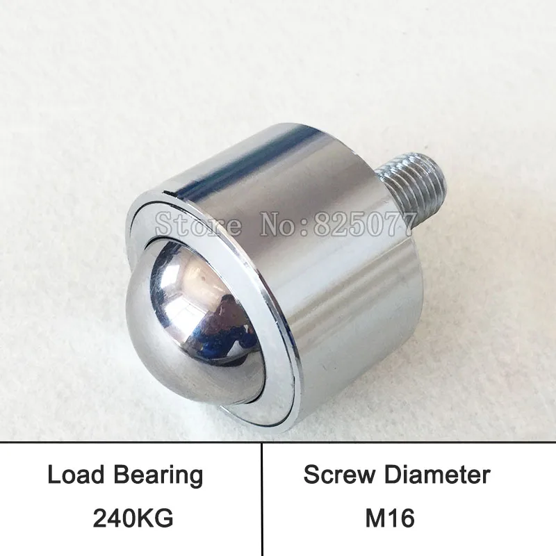 

4PCS Heavy Duty Universal Ball Casters Precision Type Conveying Bull Eye Ball Bearing Wheels Pulleys Runners Loading 240KG/PCS
