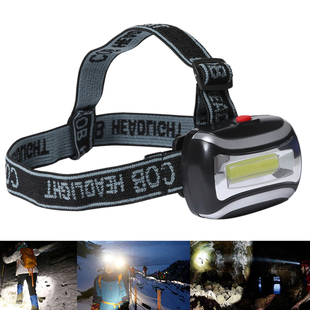 

Portable 3 Modes COB LED Headlamp Head Lamp Light Torch Flashlight Camping Headlight Outdoor Hunting Accessories