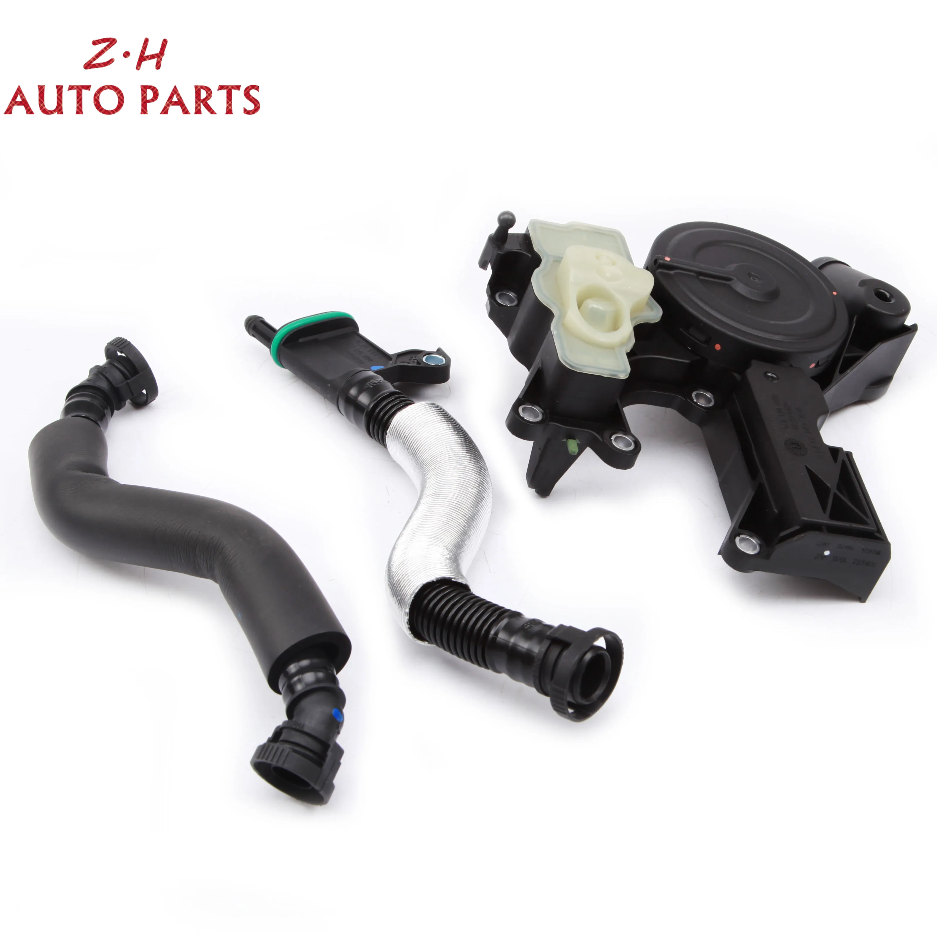 

New Oil Water Separator +2 PCS Vent Pipe Set For Audi A4 A5 A6 A8 Q3 Separator Ventiduct 06H 103 495 AK 06J 103 221 B 06H103226A