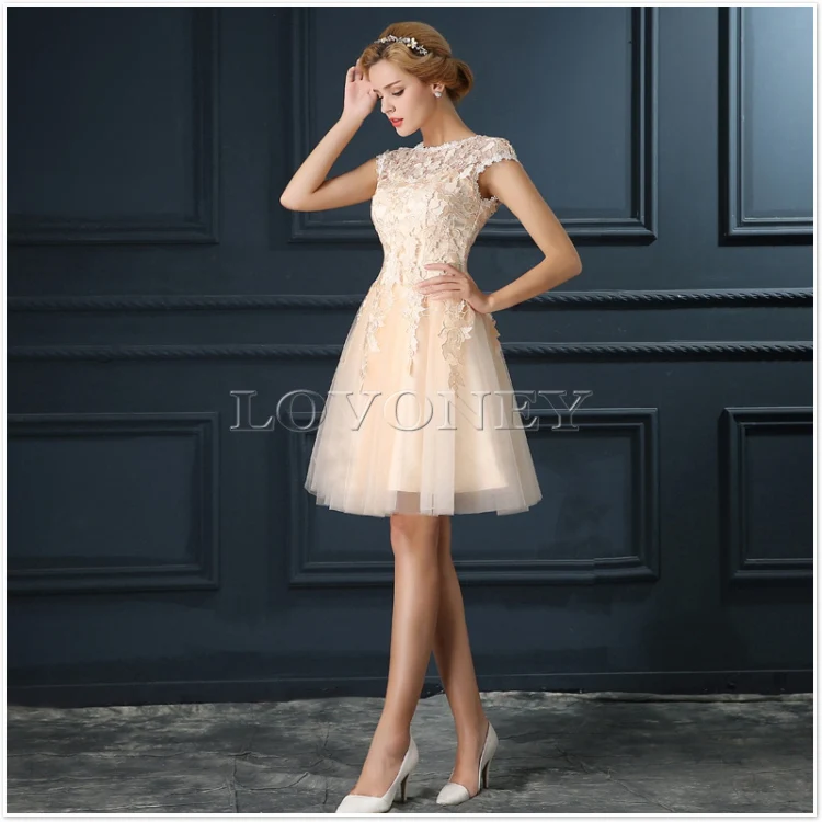 DEERVEADO T402 Short Prom Dresses Elegant A-Line Red Prom Dress Gown Formal Party Dresses Evening Gown Vestido De Festa