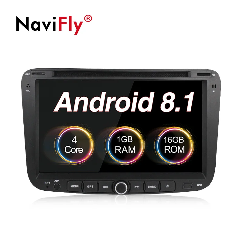

NaviFly Android 8.1 Car stereo head unit navigation GPS NAVI DVD player for GEELY Emgrand EC7 2012 2013 2014 wifi BT free map
