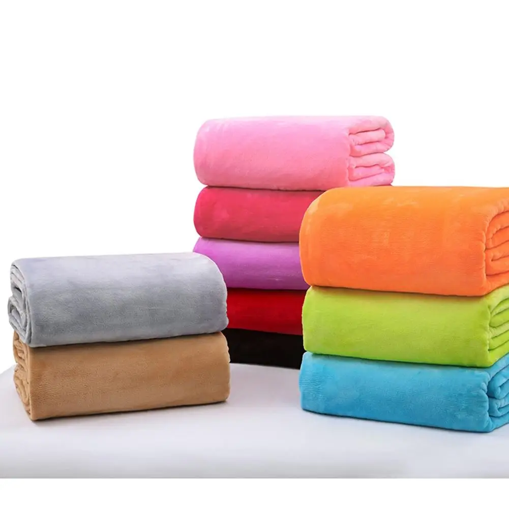 

AsyPets 70*100cm Soft Micro Plush Fleece Blanket Sofa Throw Rug Travel Warm Blankets-25