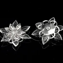 Новая мода 10 шт прозрачные стразы мерцающие Цветы кабошон украшения для изготовления ювелирных изделий 3,5x3 см DIY аксессуары ручной работы