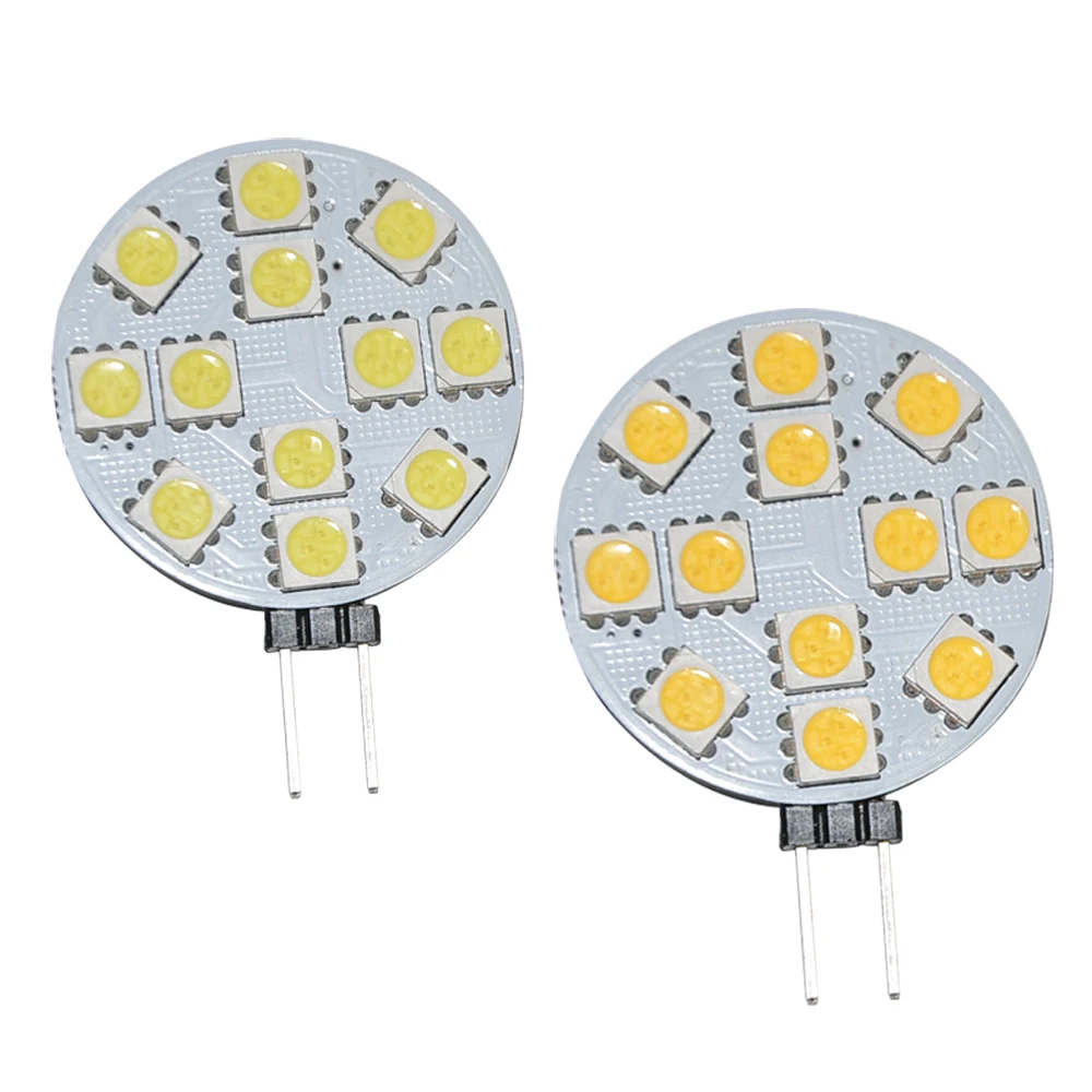 JYL 1 шт. 2 Вт G4 12 5050 LED постоянный ток морской теплый белый шкаф для яхты в 24 В AC