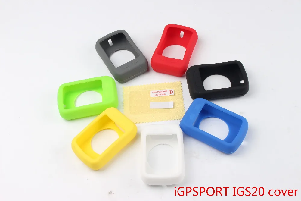 

Cycling bike speedometer stopwatch computer Silicone Rubber Protect Case/cover+LCD Screen Film For iGPSPORT IGS20 cover