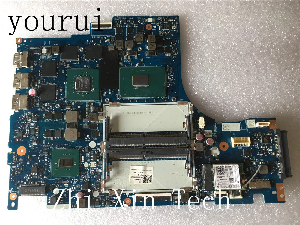 Yourui для Lenovo Y520 материнская плата портативного компьютера с SR32S i5 7300HQ процессор DY512