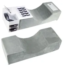 ריס הארכת כרית פלנל סלון לאש כרית איפור כלים השתלת ריס כרית ארגונומי תמיכה הארכת Curve סלון(China)