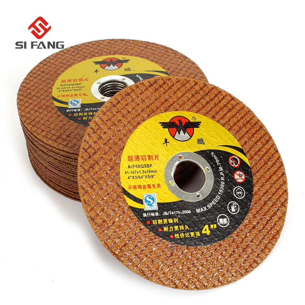 50Pcs 4" Resin Cutting Disc Cutting Wheel Grinding Disc for Stainless Steel & Metal Angle