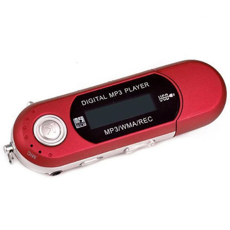 Портативный плеер мини USB флэш MP3-плеер ЖК-экран поддержка вспышки 32 Гб TF/SD слот для карт цифровой MP3 музыкальный плеер - Цвет: red