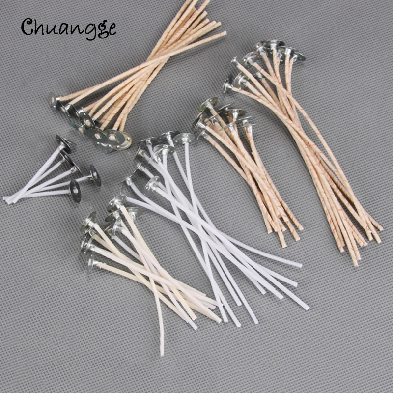 

CHUANGGE Colorful CandleWicks Pure Cotton Waxed Core Candles Making Supplies DIY Material Paraffin Soy Wax Special for Handwork