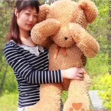 Чучело прекрасный застенчивый медведь плюшевые игрушки 80 см светло-коричневый медведь кукла 31 дюймов игрушка s4666
