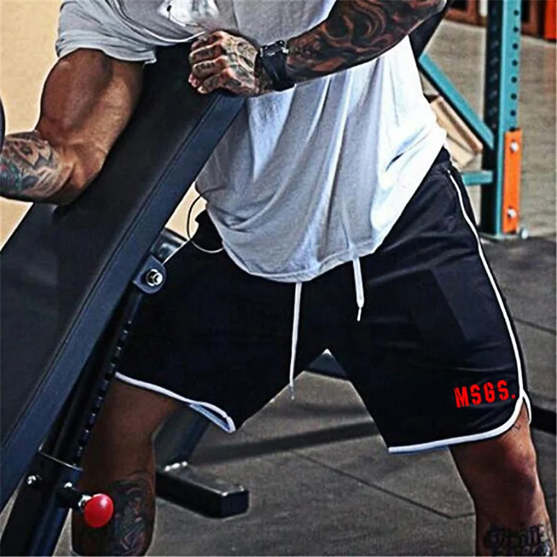 Muscleguys новые летние мужские шорты для спортзала брендовая одежда фитнеса