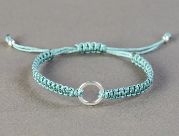 Hand Made Woven Macrame Thread Wax Rope S925 Birthday Present Hand Made Woven Macrame Thread Wax Rope S925 Birthday Present Wedding Friendship Bracelet In Strand Bracelets From Jewelry Accessories On
