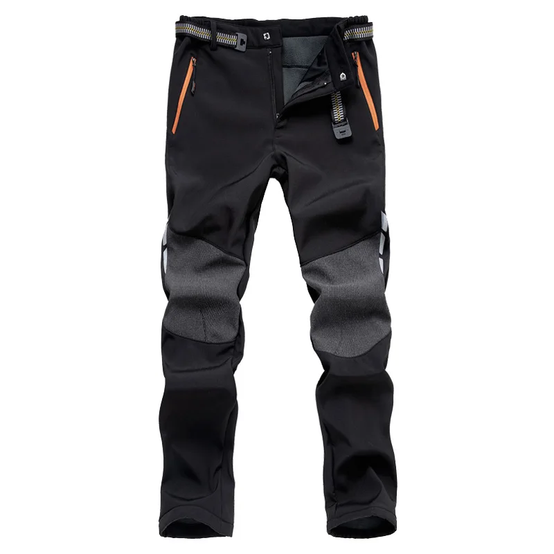 LoClimb reflectante de invierno de los hombres pantalones de senderismo caliente de los hombres de lana polar Softshell pantalones al aire libre senderismo esquí pantalones impermeables AM339 LoClimb reflectante de invierno de los hombres pantalones de senderismo caliente de los hombres de lana polar Softshell pantalones al aire libre senderismo esquí pantalones impermeables AM339