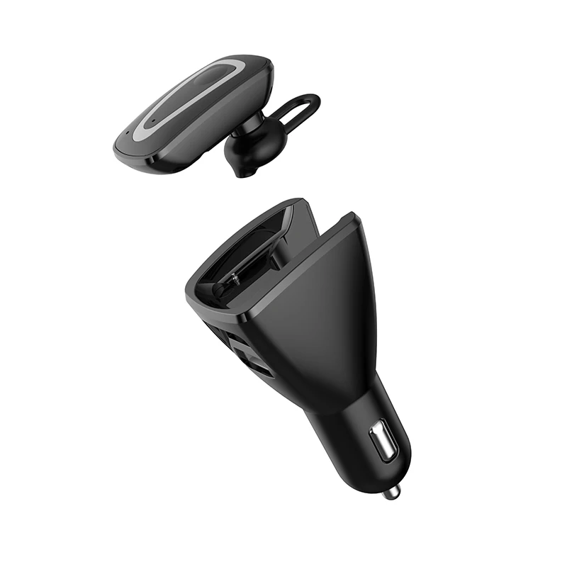 

Car charger 5V 3.1A Dual USB Charging Dock+Bluetooth Headset Car Wireless Bluetooth 4.1 Stereo with Mic