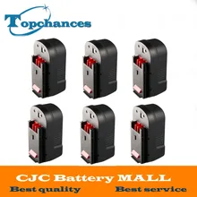 6PCS High Quality 2000mAh 18V NI-CD Replacement Power Tool Battery for Black & Decker HPB18 244760-00 A1718 A18