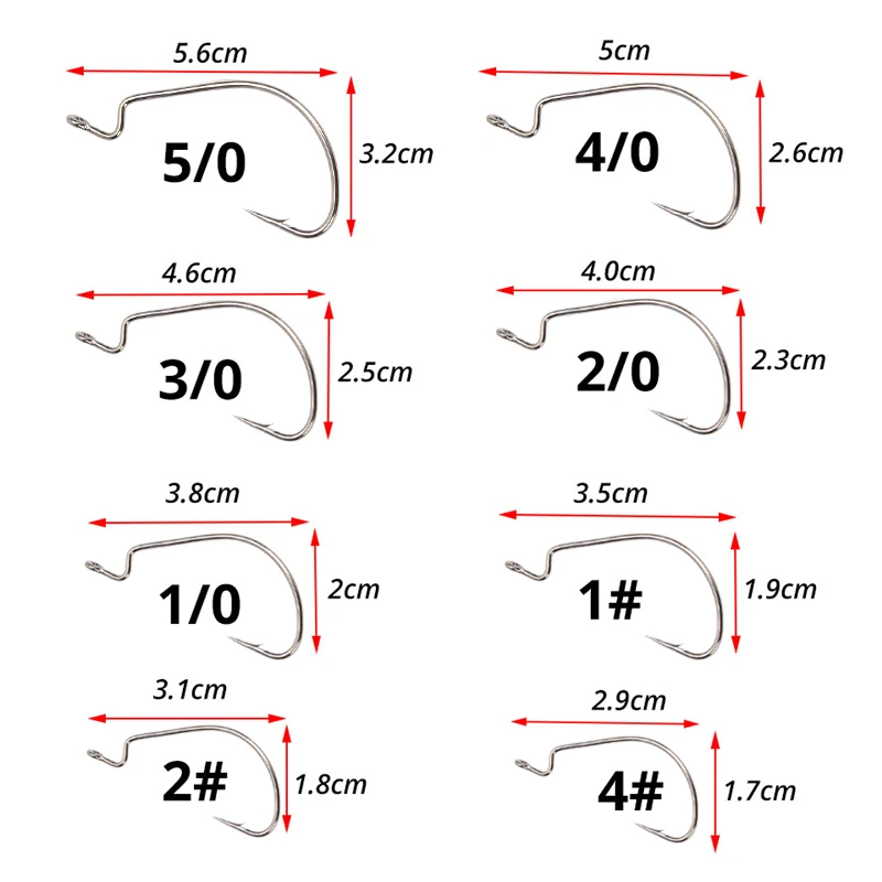 10/20 штук набор рыболовных крючков из углеродистой Сталь широкая заводная рукоятка офсетная печать рыболовный крючок для Мягкая приманка в виде червей с зазубринами для ловли карпа рыболовные снасти аксессуары