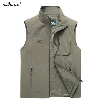 

Inner Bag Design Letter Embroidery Zipper Vest Male Soild Casual Streetwear Autumn Sleeveless Jacket Men Tops Plus Size M-7XL