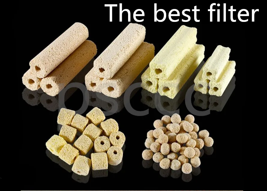 Aquarium Filter Media Dia Yellow Ceramic Ball Bio Porous Filter