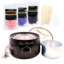 Hair Remover Black Waxing Machine Hard Wax Beans Body Epilation Warmer Set EU/US/UK/AU Plug Wax Depilatory Heater Pot Brazilian