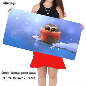 

Mairuige Shop Owl Large Mouse Pad 900*400mm Speed Locking Edge Keyboards Mat Rubber Gaming Mousepad Desk Mat for Cs Go DOTA2