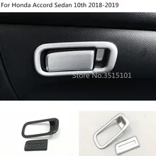 Car styling corpo co-pilota Guanto di istruzioni box anteriore trim pannello della lampada telaio cappuccio 2 pz Per Honda Accord berlina 10th 2018 2019