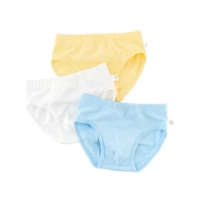 3 шт./партия, детское хлопковое нижнее белье детское однотонное нижнее белье трусики в форме треугольника для мальчиков г., новая модная Высококачественная От 2 до 10 лет A