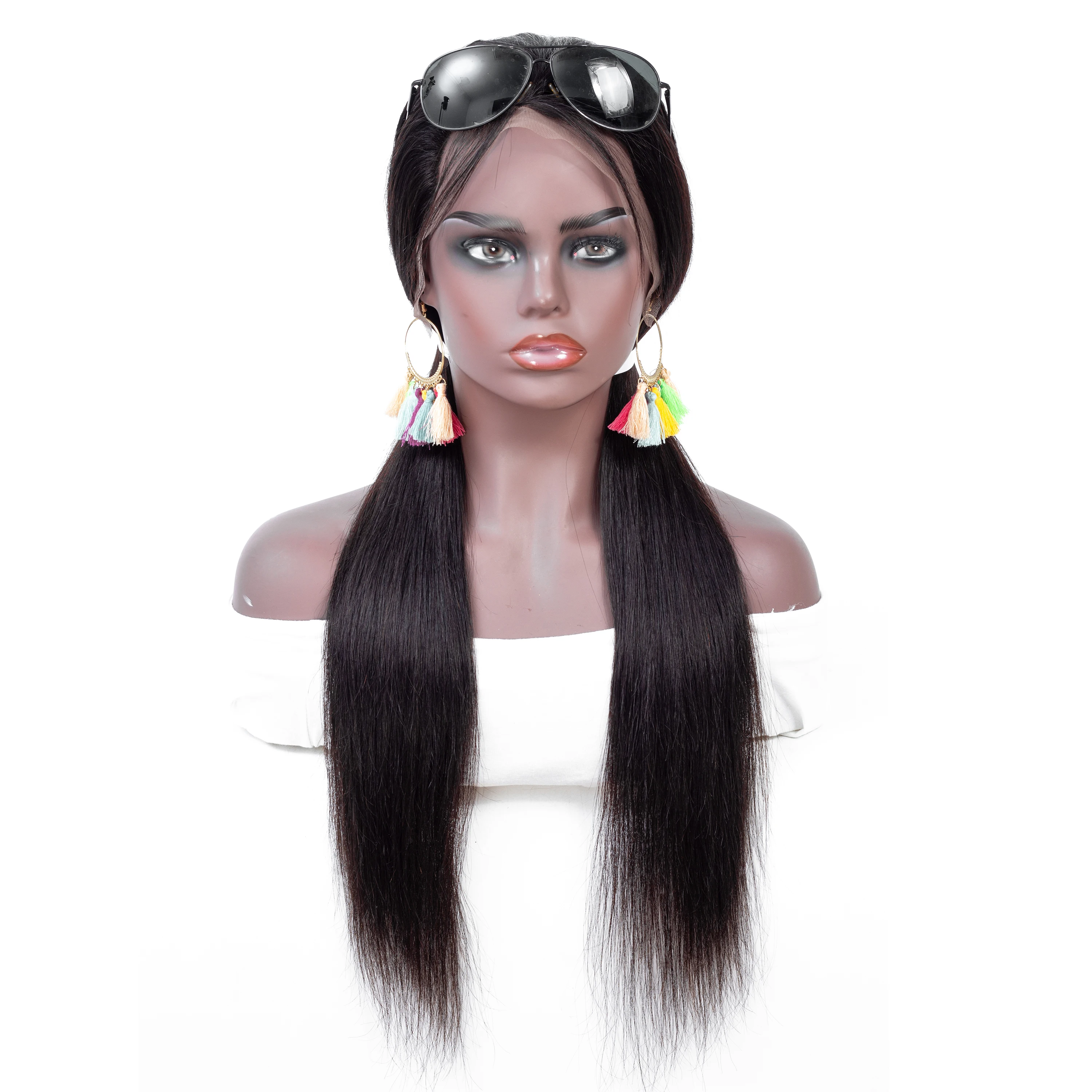 13*4 Straight Lace Front Wig With Baby Hair Long Lace Front Human Hair Wigs For Black Women Malaysi