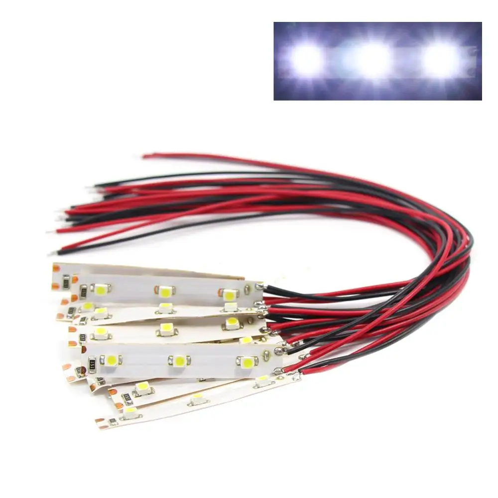 DD01M Prewired Led светильник самоклеящийся гибкий 12V~ 18V теплый белый/яркий белый - Цвет: Bright White