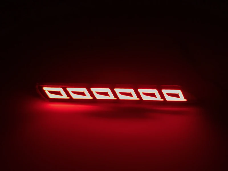 Для Toyota Wish Sienna Camry Reiz Verso harrier Королла отражатель светодиодный задний бампер светильник фонарь стоп-сигнала туман светильник - Цвет: Model E