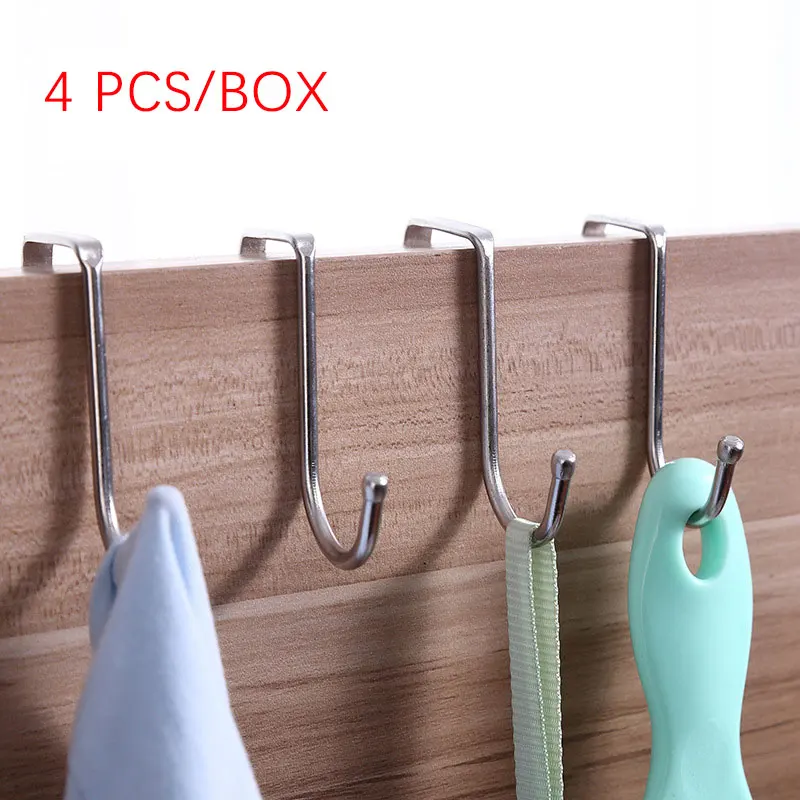 

Metal Hooks Heavy Duty 304 Stainless Steel Flat Hooks for Hanging Plants Pots Pans Towels Clothes Bag