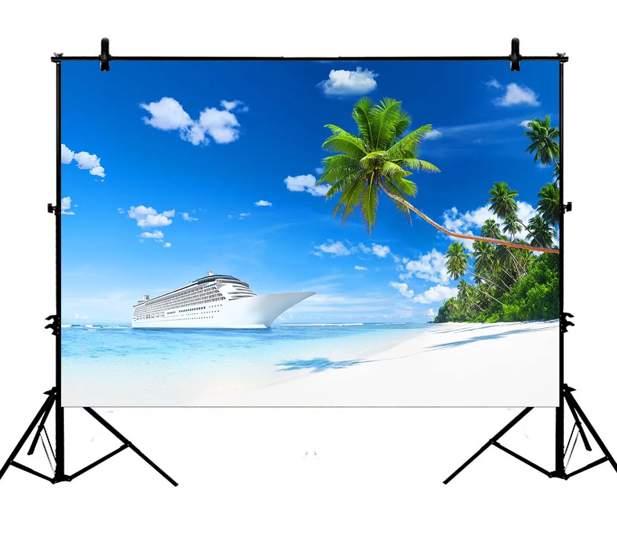 

5x7ft Boat Sea Room Mural Polyester Photo Background Portrait Backdrop