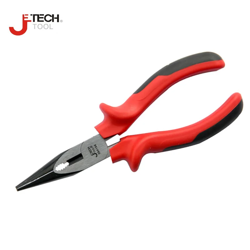 

Jetech 1pc 6-inch 6" 6 inch 8" long nose pliers comfortable grip heat treated carbon steel lifetime guarantee