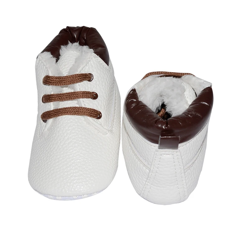 Детская обувь из флока с высоким берцем; Детские ботиночки для мальчиков и девочек; зимние теплые однотонные ботиночки из искусственного флиса для малышей 0-18 месяцев