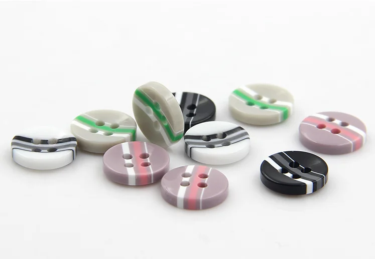 

10pcs/lot Shirt Buttons UK Striped Buttons Men's Shirt Buttons Four Eye Button Accessories 11.5mm