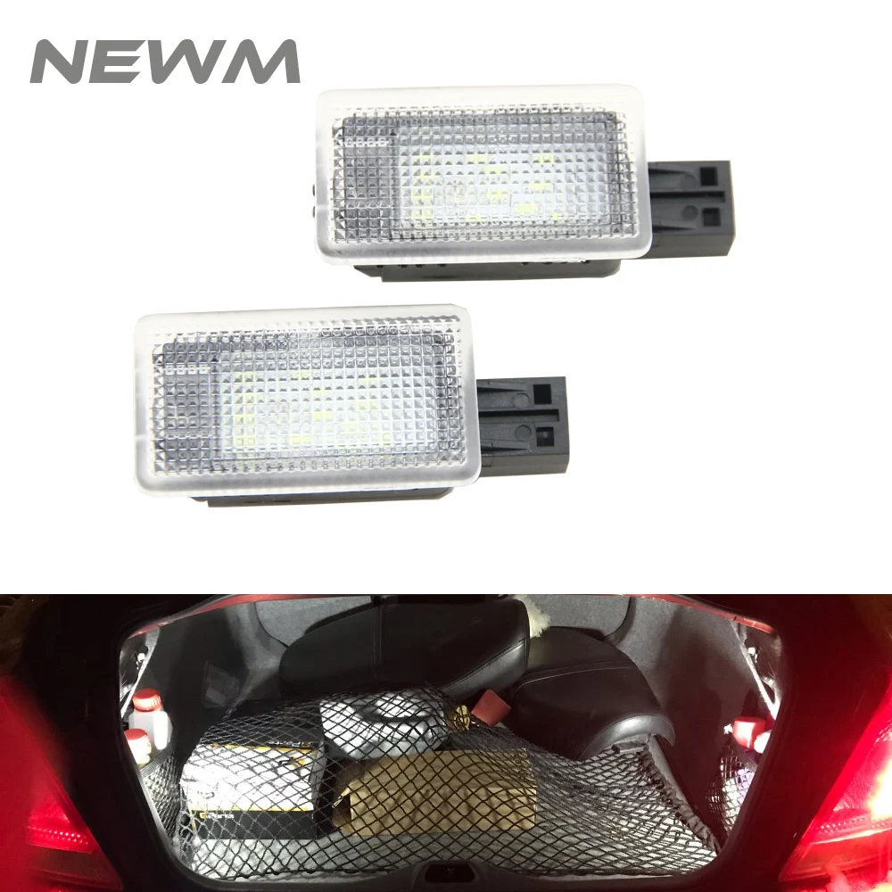 

2x Ultra white Led lamp LED Luggage compartment light Car styling for Volvo XC70 S60 S80 C70 XC90 auto accessories