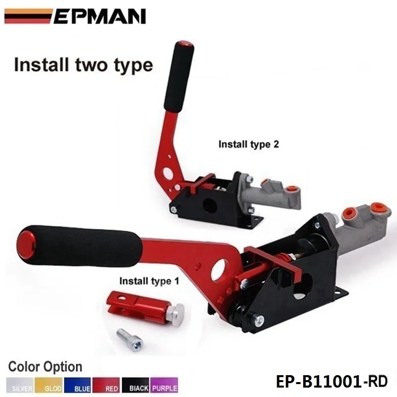 Baratos Carrera hidráulica E BAKE HORIZONTAL palanca de freno de mano DRIFT DRIFTING L SHAPED para BMW E46 M3 EP B11001